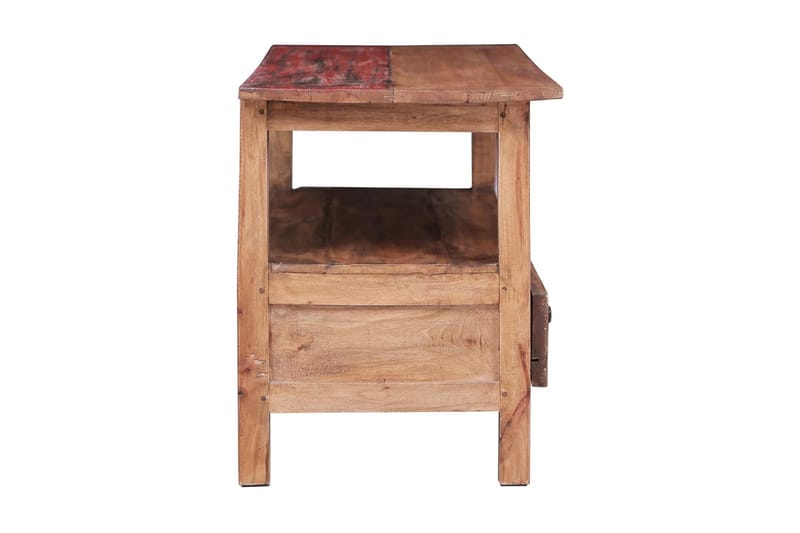 TV-bänk 90x40x50 cm massivt återvunnet trä - Brun - Möbler - Vardagsrum - Tv-möbler & mediamöbler - Tv-bänkar