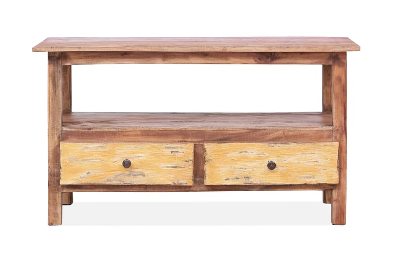 TV-bänk 90x40x50 cm massivt återvunnet trä - Brun - Möbler - Vardagsrum - Tv-möbler & mediamöbler - Tv-bänkar