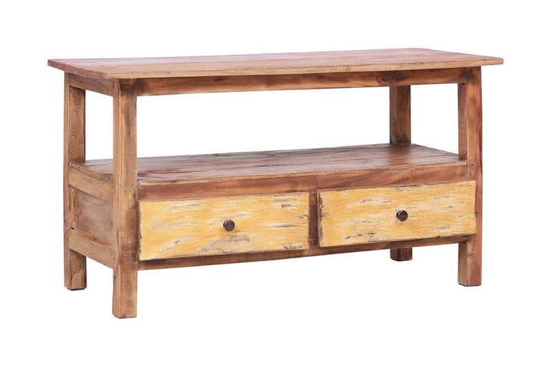 TV-bänk 90x40x50 cm massivt återvunnet trä - Brun - Möbler - Vardagsrum - Tv-möbler & mediamöbler - Tv-bänkar
