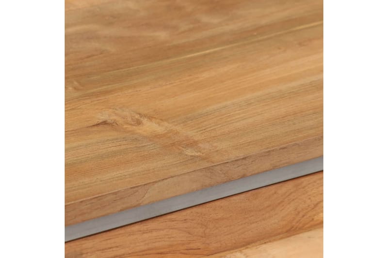 TV-bänk återvunnen teak och stål 120x30x40 cm - Brun - Möbler - Vardagsrum - Tv-möbler & mediamöbler - Tv-bänkar