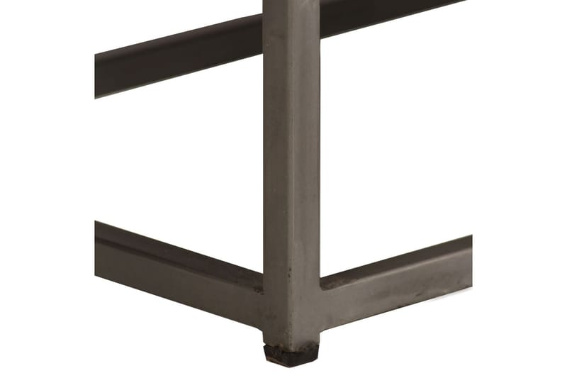 TV-bänk återvunnen teak och stål 120x30x40 cm - Brun - Möbler - Vardagsrum - Tv-möbler & mediamöbler - Tv-bänkar