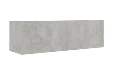 TV-bänk betonggrå 100x30x30 cm spånskiva