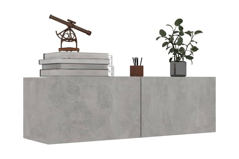 TV-bänk betonggrå 100x30x30 cm spånskiva - Grå - Möbler - Vardagsrum - Tv-möbler & mediamöbler - Tv-bänkar