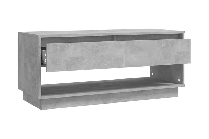 TV-bänk betonggrå 102x41x44 cm spånskiva - Grå - Möbler - Vardagsrum - Tv-möbler & mediamöbler - Tv-bänkar