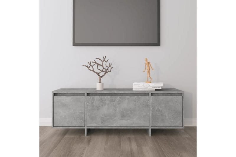 TV-bänk betonggrå 120x30x40,5 cm spånskiva - Grå - Möbler - Vardagsrum - Tv-möbler & mediamöbler - Tv-bänkar