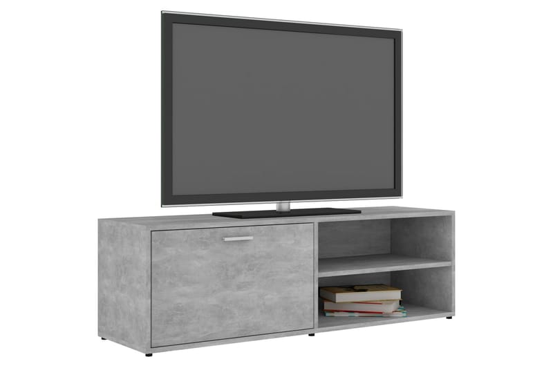 TV-bänk betonggrå 120x34x37 cm spånskiva - Grå - Möbler - Vardagsrum - Tv-möbler & mediamöbler - Tv-bänkar
