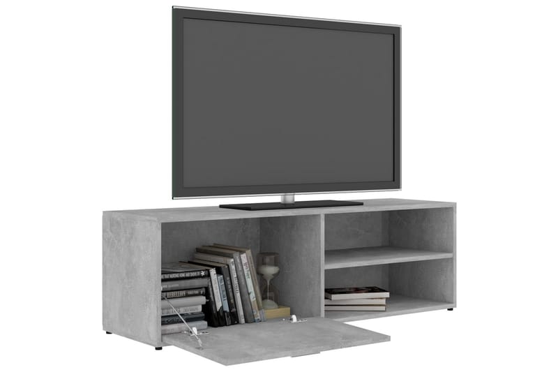 TV-bänk betonggrå 120x34x37 cm spånskiva - Grå - Möbler - Vardagsrum - Tv-möbler & mediamöbler - Tv-bänkar