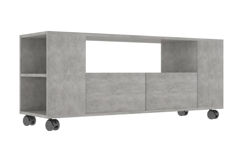 TV-bänk betonggrå 120x35x43 cm spånskiva - Grå - Tv-bänkar