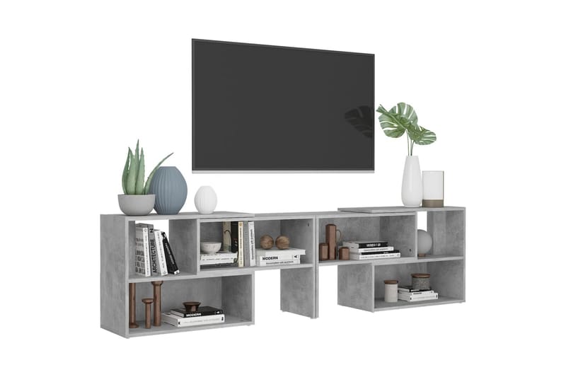 TV-bänk betonggrå 149x30x52 cm spånskiva - Grå - Möbler - Vardagsrum - Tv-möbler & mediamöbler - Tv-bänkar