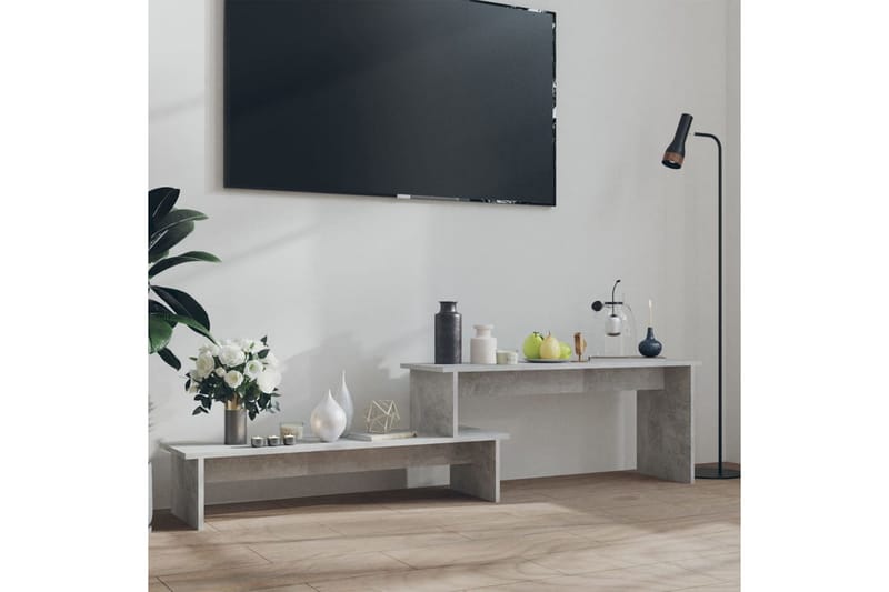 TV-bänk betonggrå 180x30x43 cm spånskiva - Grå - Möbler - Vardagsrum - Tv-möbler & mediamöbler - Tv-bänkar