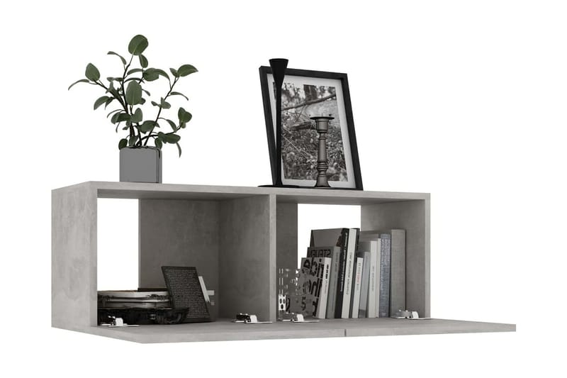 TV-bänk betonggrå 80x30x30 cm spånskiva - Grå - Möbler - Vardagsrum - Tv-möbler & mediamöbler - Tv-bänkar