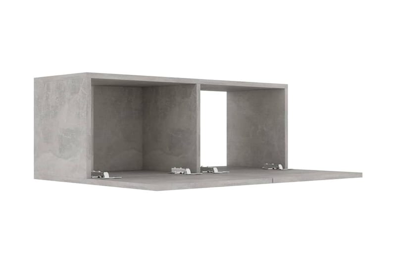TV-bänk betonggrå 80x30x30 cm spånskiva - Grå - Tv-bänkar