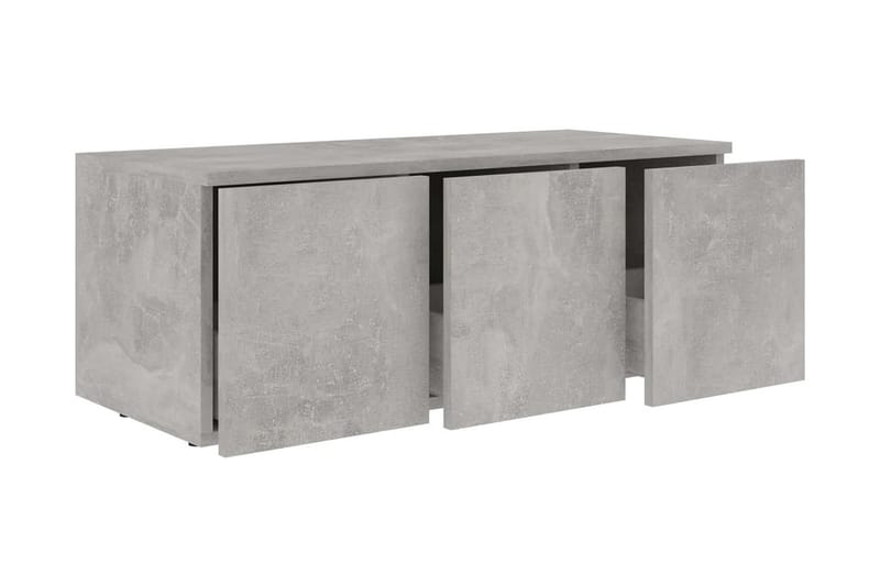 TV-bänk betonggrå 80x34x30 cm spånskiva - Grå - Möbler - Vardagsrum - Tv-möbler & mediamöbler - Tv-bänkar