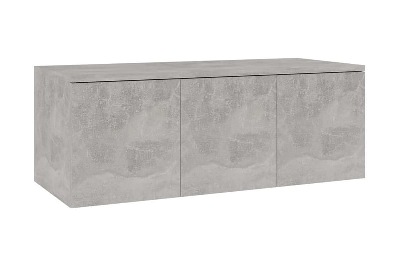 TV-bänk betonggrå 80x34x30 cm spånskiva - Grå - Möbler - Vardagsrum - Tv-möbler & mediamöbler - Tv-bänkar