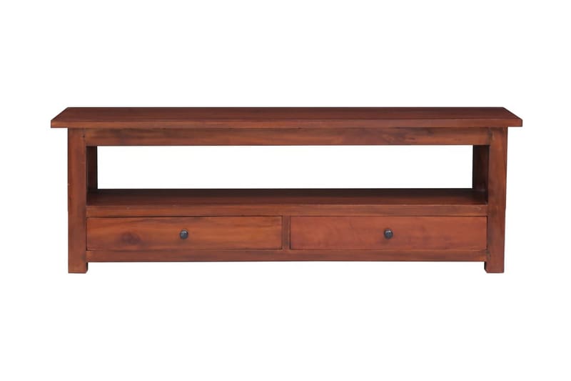 TV-bänk brun 115x30x40 cm massiv mahogny - Brun - Möbler - Vardagsrum - Tv-möbler & mediamöbler - Tv-bänkar