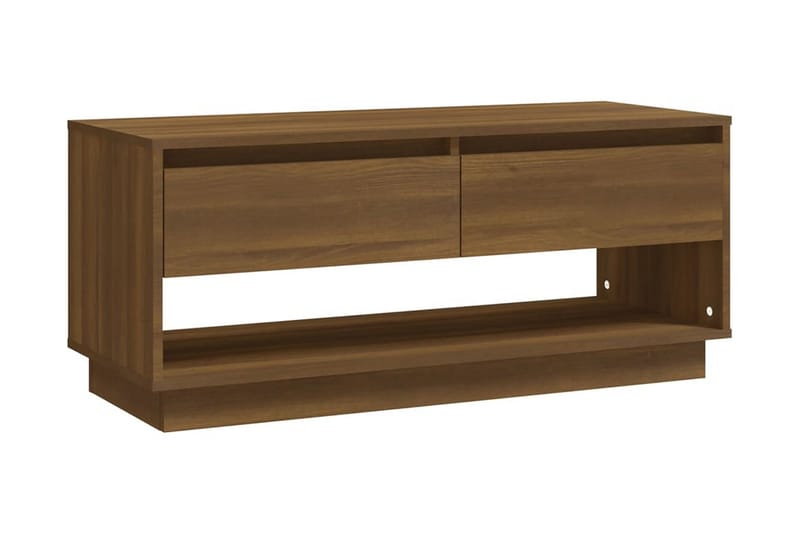 TV-bänk brun ek 102x41x44 cm spånskiva - Brun - Möbler - Vardagsrum - Tv-möbler & mediamöbler - Tv-bänkar