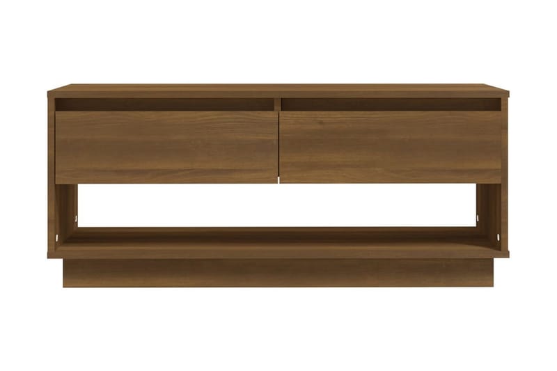 TV-bänk brun ek 102x41x44 cm spånskiva - Brun - Möbler - Vardagsrum - Tv-möbler & mediamöbler - Tv-bänkar