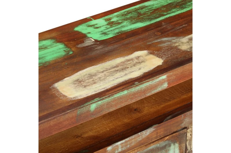 TV-bänk flerfärgad 110x30x40 cm massivt återvunnet trä - Flerfärgad - Möbler - Vardagsrum - Tv-möbler & mediamöbler - Tv-bänkar