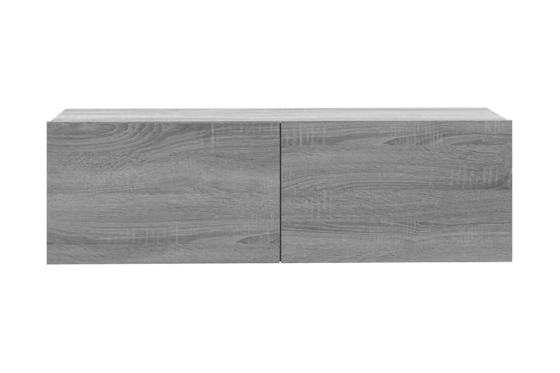 Tv-bänk för vägg grå sonoma-ek 100x30x30 cm konstruerat trä - Grå - Möbler - Vardagsrum - Tv-möbler & mediamöbler - Tv-bänkar