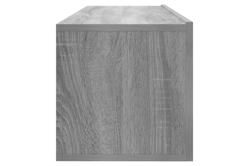 Tv-bänk för vägg grå sonoma-ek 100x30x30 cm konstruerat trä - Grå - Möbler - Vardagsrum - Tv-möbler & mediamöbler - Tv-bänkar