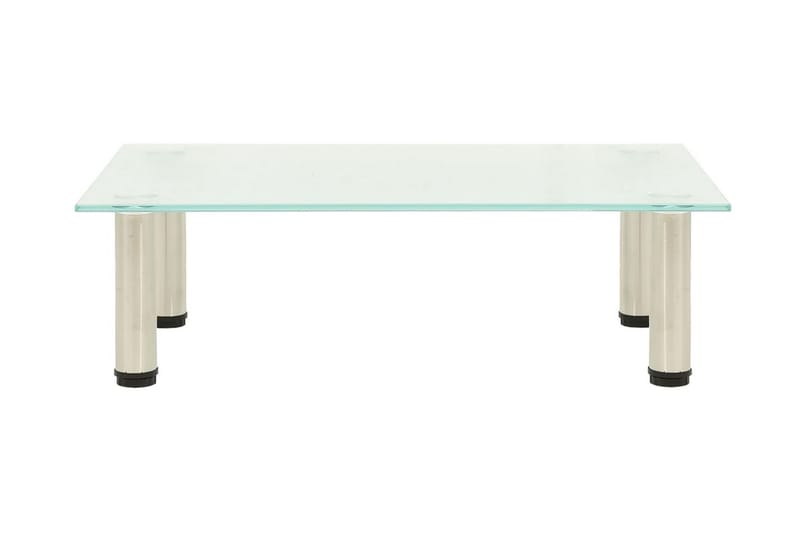 TV-bänk frostad 60x35x17 cm härdat glas - Transparent - Möbler - Vardagsrum - Tv-möbler & mediamöbler - Tv-bänkar