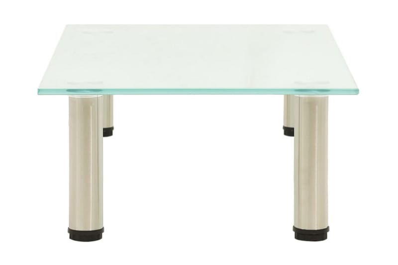 TV-bänk frostad 60x35x17 cm härdat glas - Transparent - Möbler - Vardagsrum - Tv-möbler & mediamöbler - Tv-bänkar