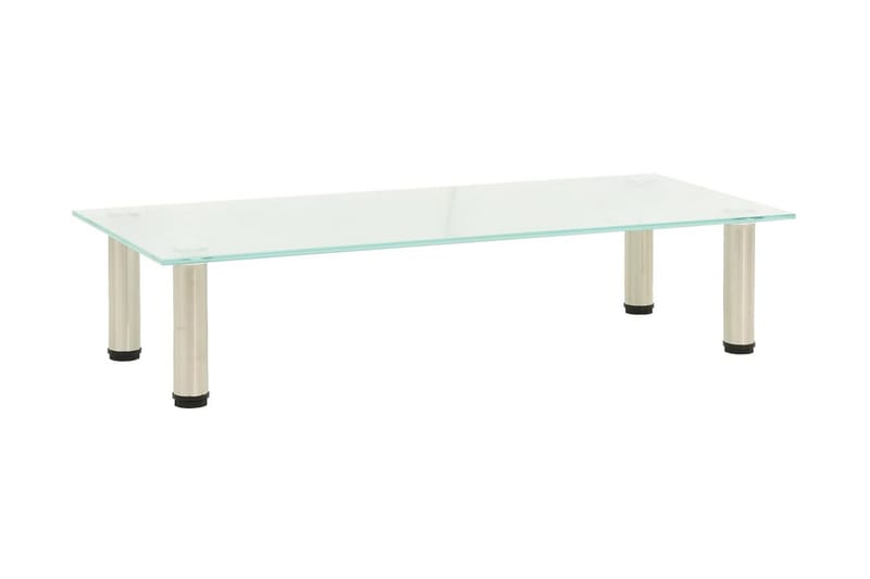 TV-bänk frostad 80x35x17 cm härdat glas - Transparent - Möbler - Vardagsrum - Tv-möbler & mediamöbler - Tv-bänkar