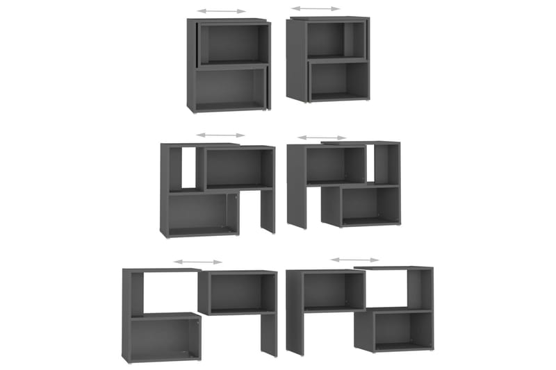 TV-bänk grå 104x30x52 cm spånskiva - Grå - Möbler - Vardagsrum - Tv-möbler & mediamöbler - Tv-bänkar