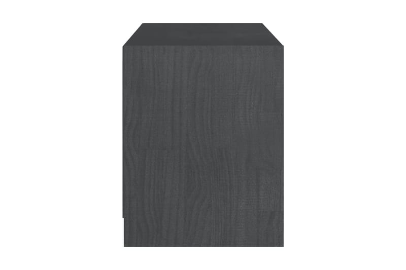 TV-bänk grå 104x33x41 cm massiv furu - Grå - Möbler - Vardagsrum - Tv-möbler & mediamöbler - Tv-bänkar