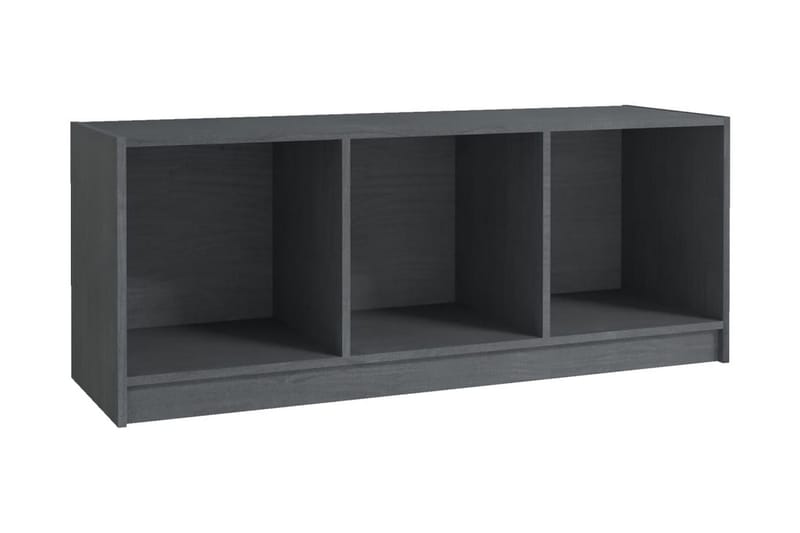 TV-bänk grå 104x33x41 cm massiv furu - Grå - Möbler - Vardagsrum - Tv-möbler & mediamöbler - Tv-bänkar