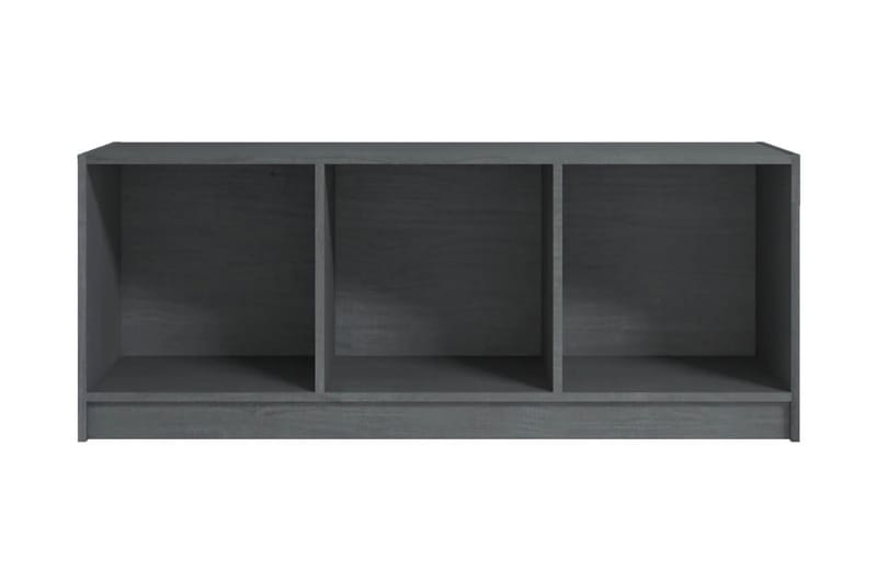 TV-bänk grå 104x33x41 cm massiv furu - Grå - Tv-bänkar