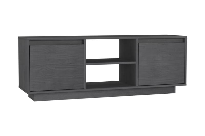TV-bänk grå 110x30x40 cm massiv furu - Grå - Möbler - Vardagsrum - Tv-möbler & mediamöbler - Tv-bänkar