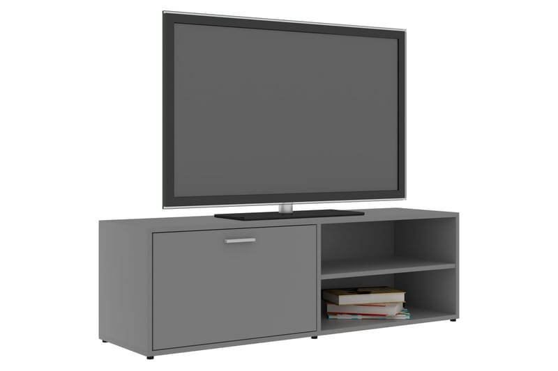 TV-bänk grå 120x34x37 cm spånskiva - Grå - Möbler - Vardagsrum - Tv-möbler & mediamöbler - Tv-bänkar