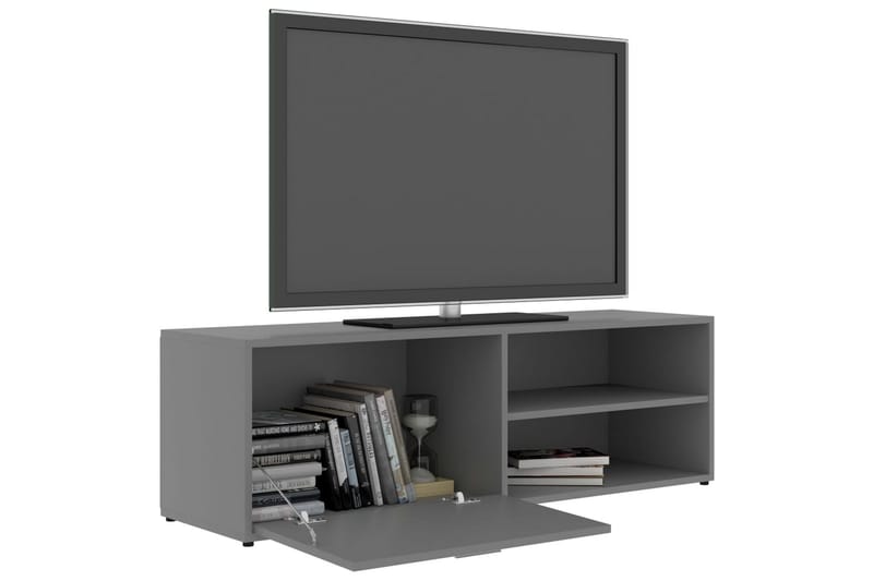 TV-bänk grå 120x34x37 cm spånskiva - Grå - Möbler - Vardagsrum - Tv-möbler & mediamöbler - Tv-bänkar