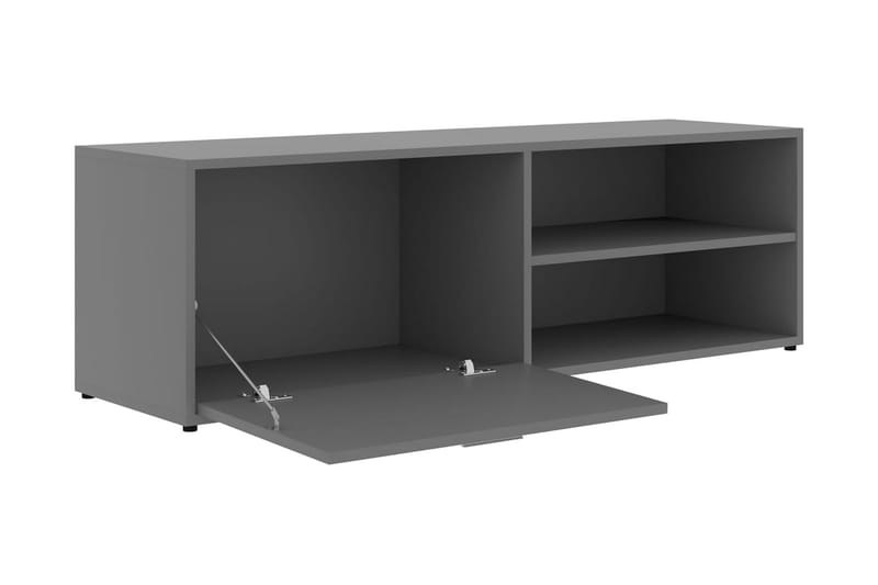 TV-bänk grå 120x34x37 cm spånskiva - Grå - Möbler - Vardagsrum - Tv-möbler & mediamöbler - Tv-bänkar