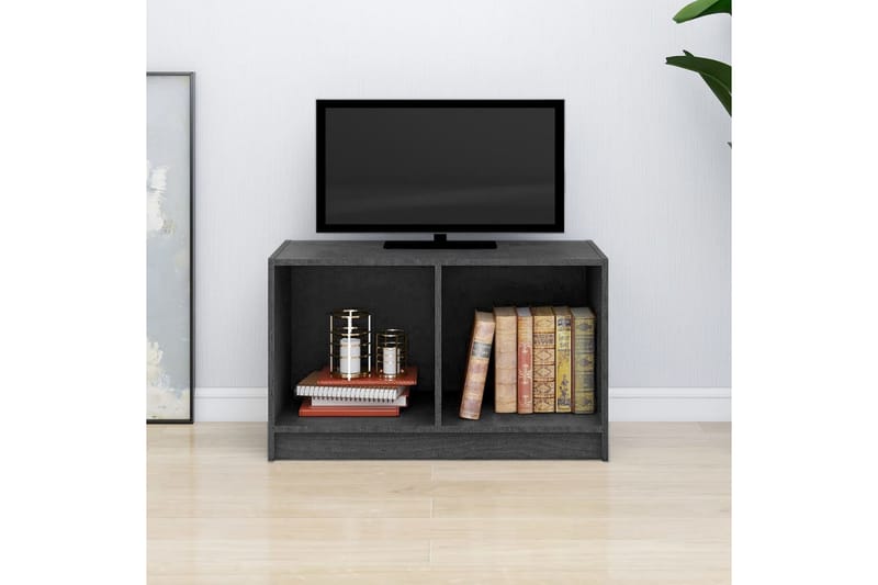 TV-bänk grå 70x33x42 cm massiv furu - Grå - Möbler - Vardagsrum - Tv-möbler & mediamöbler - Tv-bänkar