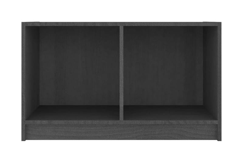 TV-bänk grå 70x33x42 cm massiv furu - Grå - Tv-bänkar
