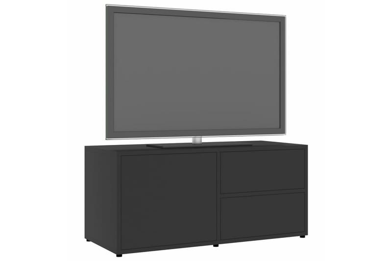 TV-bänk grå 80x34x36 cm spånskiva - Grå - Tv-bänkar