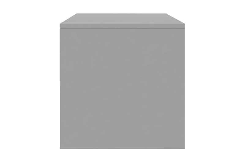 TV-bänk grå högglans 120x40x40 cm spånskiva - Grå - Tv-bänkar
