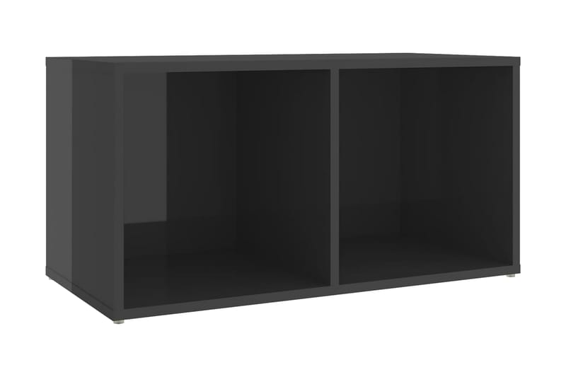 TV-bänk grå högglans 72x35x36,5 cm spånskiva - Grå - Tv-bänkar