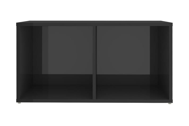 TV-bänk grå högglans 72x35x36,5 cm spånskiva - Grå - Tv-bänkar