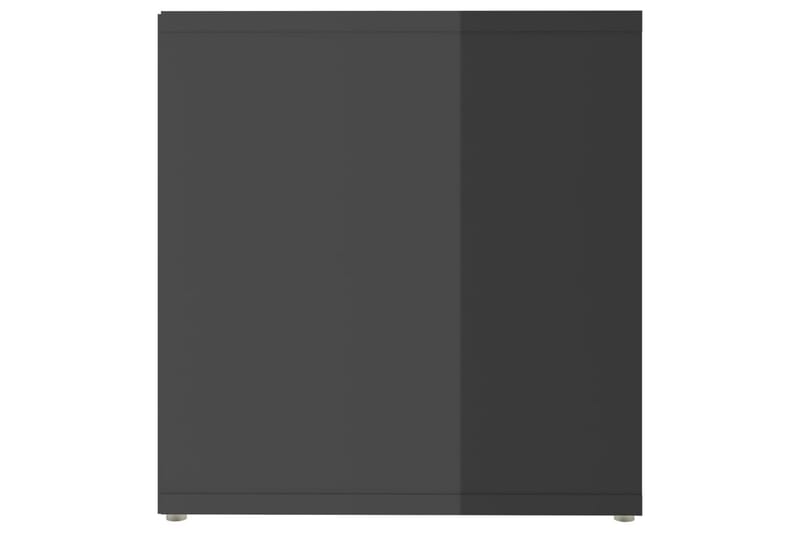 TV-bänk grå högglans 72x35x36,5 cm spånskiva - Grå - Möbler - Vardagsrum - Tv-möbler & mediamöbler - Tv-bänkar