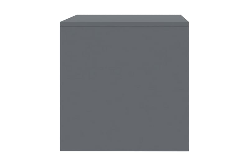 TV-bänk grå högglans 80x40x40 cm spånskiva - Grå - Tv-bänkar