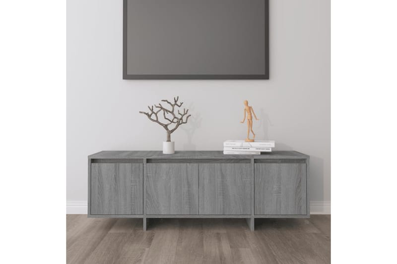 TV-bänk grå sonoma-ek 120x30x40,5 cm spånskiva - Grå - Möbler - Vardagsrum - Tv-möbler & mediamöbler - Tv-bänkar