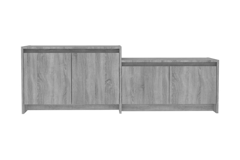 TV-bänk grå sonoma-ek 146,5x35x50 cm spånskiva - Grå - Möbler - Vardagsrum - Tv-möbler & mediamöbler - Tv-bänkar