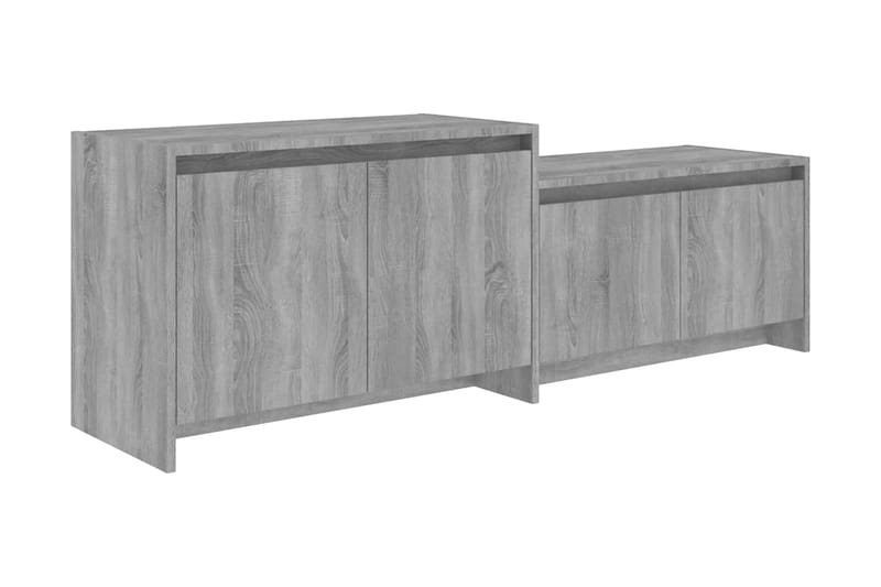 TV-bänk grå sonoma-ek 146,5x35x50 cm spånskiva - Grå - Möbler - Vardagsrum - Tv-möbler & mediamöbler - Tv-bänkar