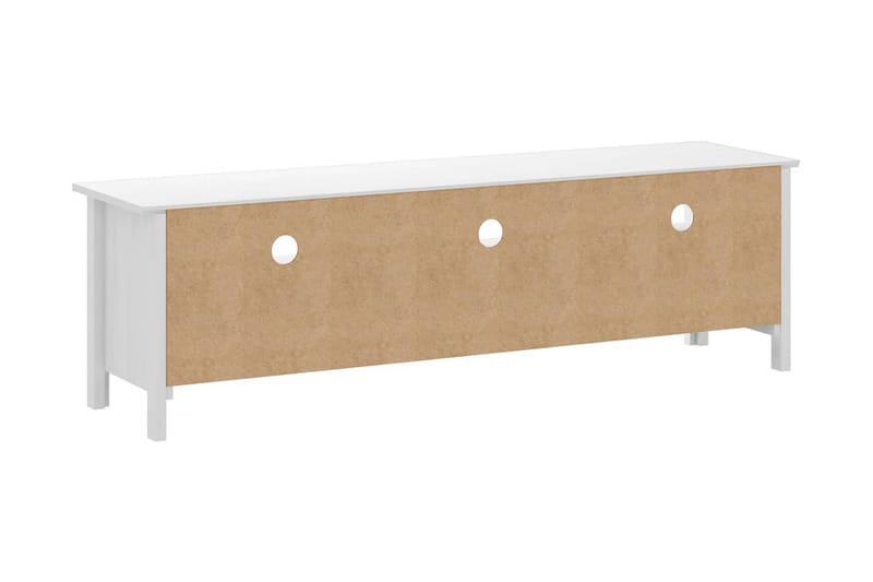 TV-bänk Hill Range vit 158x40x47 cm massiv furu - Vit - Möbler - Vardagsrum - Tv-möbler & mediamöbler - Tv-bänkar