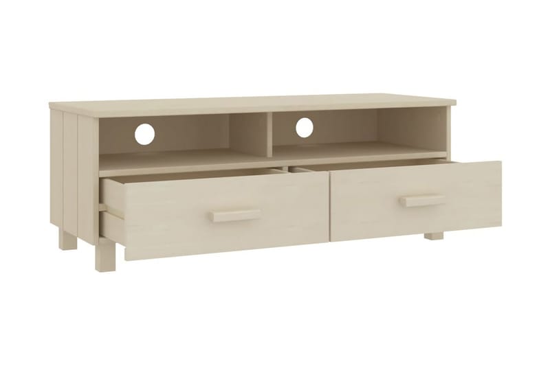 TV-bänk honungsbrun 106x40x40 cm massiv furu - Brun - Möbler - Vardagsrum - Tv-möbler & mediamöbler - Tv-bänkar