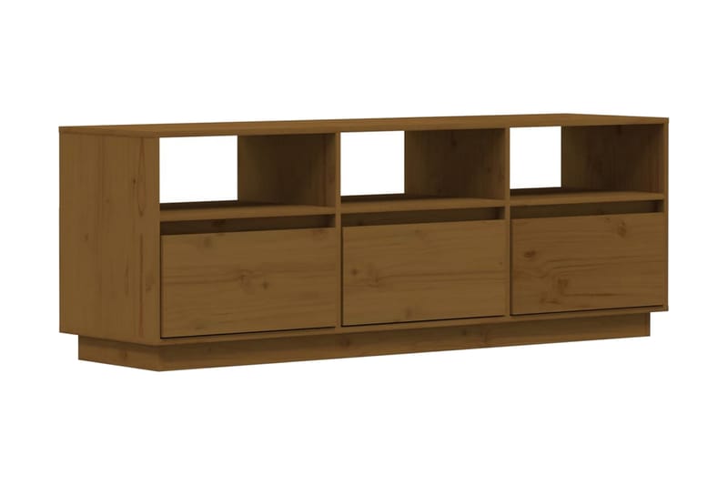 Tv-bänk honungsbrun 140x37x50 cm massiv furu - Brun - Möbler - Vardagsrum - Tv-möbler & mediamöbler - Tv-bänkar
