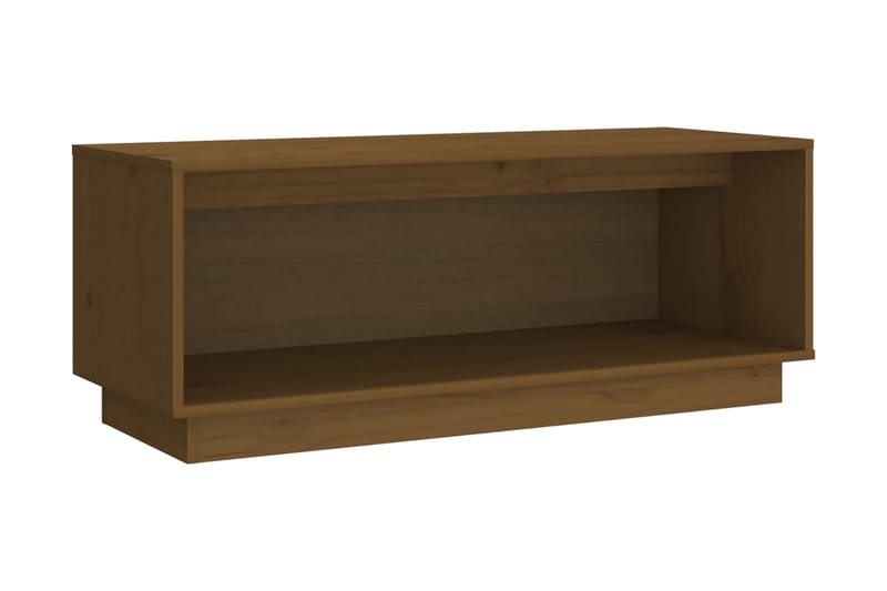 Tv-bänk honungsbrun 90x35x35 cm massiv furu - Brun - Möbler - Vardagsrum - Tv-möbler & mediamöbler - Tv-bänkar